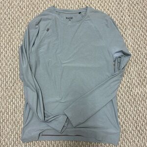 Rhône Reign Long Sleeve shirt, light grey heather sized small